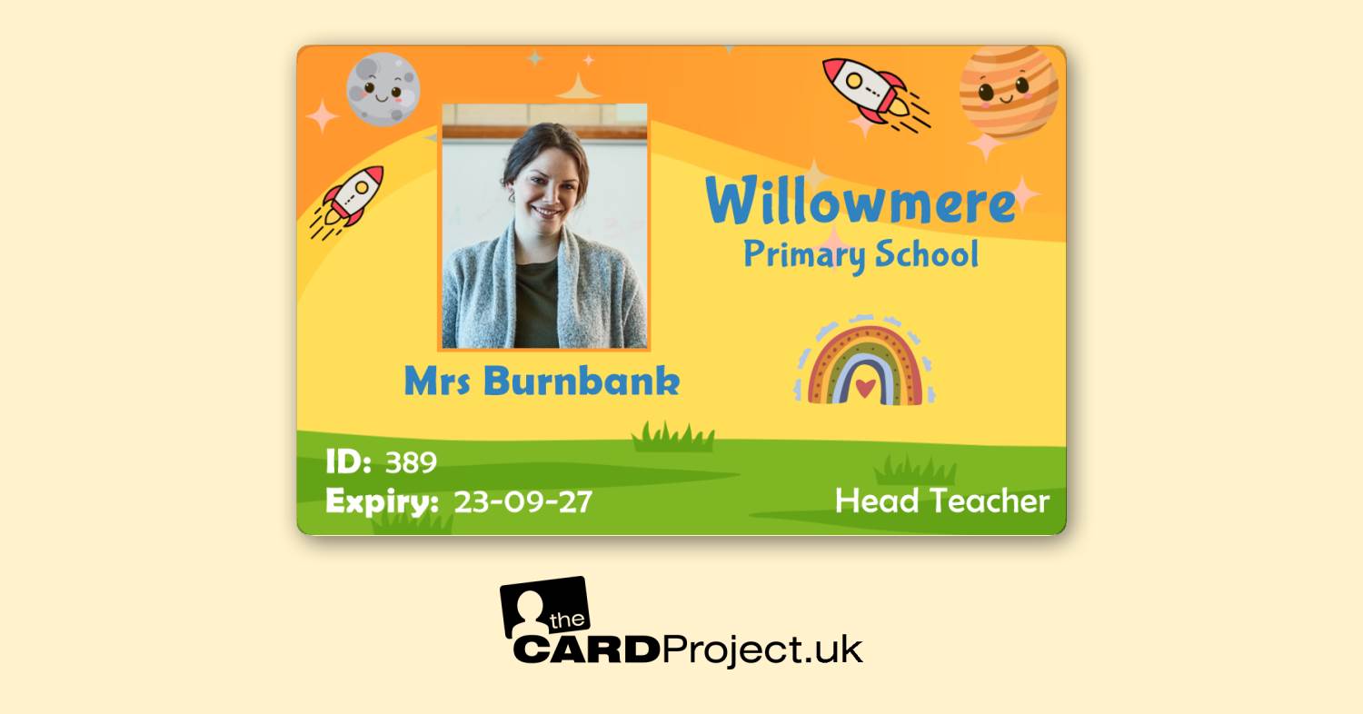 Primary School ID Card: Outer Space Adventure